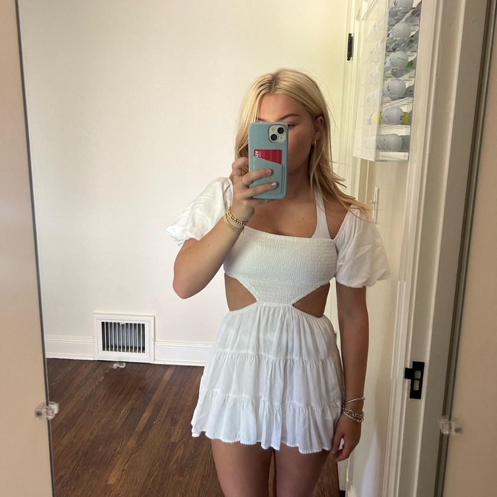 Super cute white mini dress
